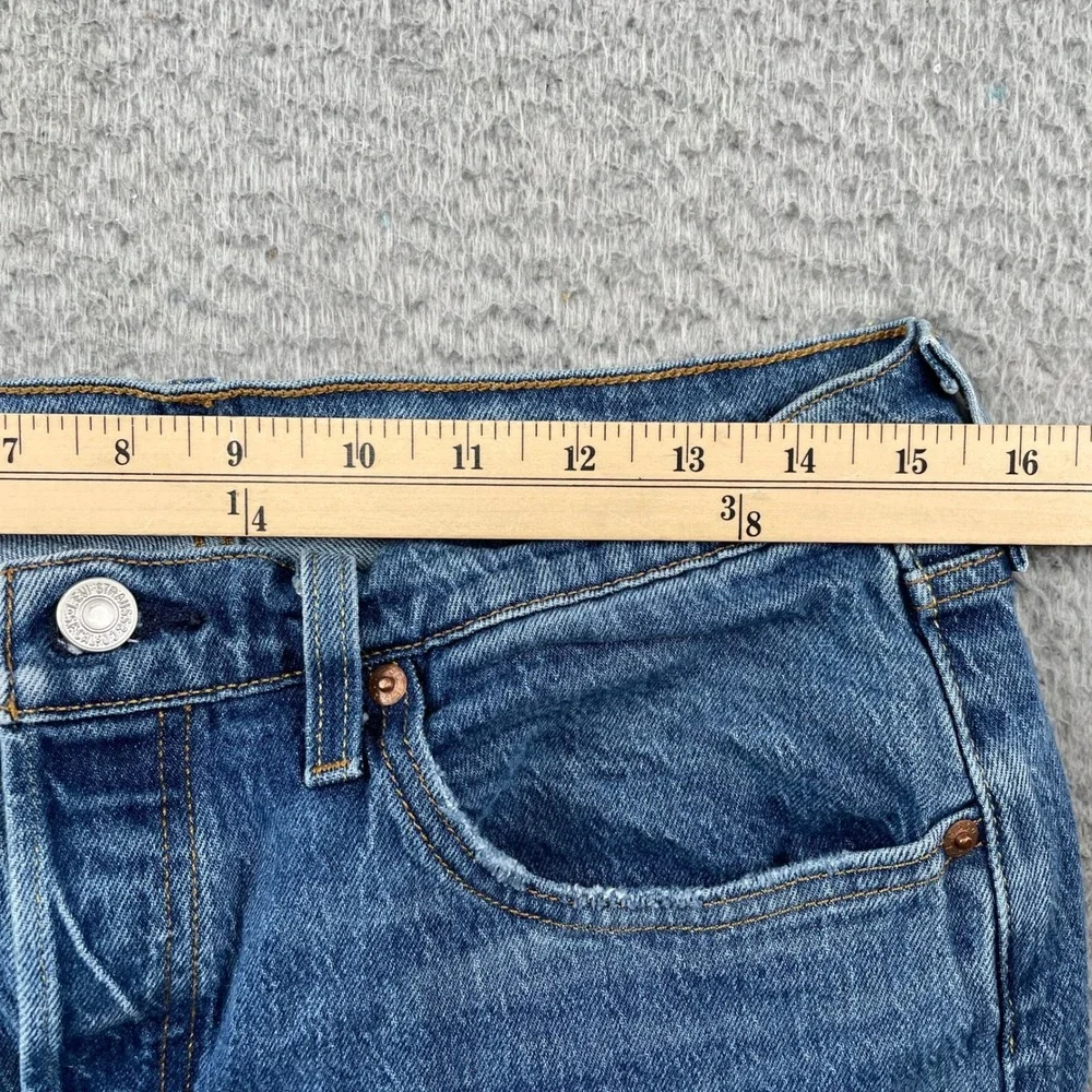 Levi's 501 Jeans Mens W31 L30 Blue Original Fit Straight Leg Button Fly Denim